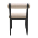 Modern European furniture - Black Aluminum Outdoor Dining Chairs (2) - www.oroatrade.com