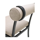 Modern European furniture - Black Aluminum Outdoor Dining Chairs (2) - www.oroatrade.com