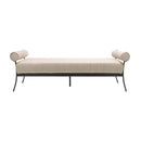 Modern European furniture - Black Aluminum Outdoor Bench - www.oroatrade.com