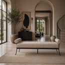 Modern European furniture - Black Aluminum Outdoor Bench - www.oroatrade.com
