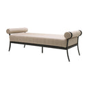 Modern European furniture - Black Aluminum Outdoor Bench - www.oroatrade.com