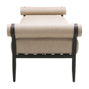 Modern European furniture - Black Aluminum Outdoor Bench - www.oroatrade.com