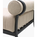 Modern European furniture - Black Aluminum Outdoor Bench - www.oroatrade.com