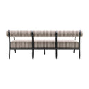 Modern European furniture - Black Aluminum Outdoor Sofa - www.oroatrade.com