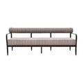 Modern European furniture - Black Aluminum Outdoor Sofa - www.oroatrade.com