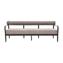 Modern European furniture - Black Aluminum Outdoor Sofa - www.oroatrade.com