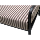 Modern European furniture - Black Aluminum Outdoor Sofa - www.oroatrade.com