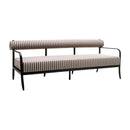 Modern European furniture - Black Aluminum Outdoor Sofa - www.oroatrade.com