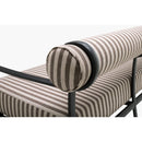 Modern European furniture - Black Aluminum Outdoor Sofa - www.oroatrade.com