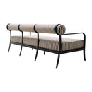 Modern European furniture - Black Aluminum Outdoor Sofa - www.oroatrade.com