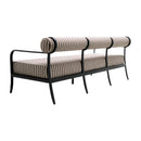 Modern European furniture - Black Aluminum Outdoor Sofa - www.oroatrade.com