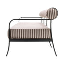 Modern European furniture - Black Aluminum Outdoor Sofa - www.oroatrade.com