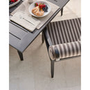 Modern European furniture - Black Aluminum Outdoor Dining Chair - www.oroatrade.com