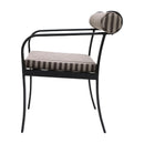 Modern European furniture - Black Aluminum Outdoor Dining Chair - www.oroatrade.com
