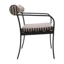 Modern European furniture - Black Aluminum Outdoor Dining Chair - www.oroatrade.com