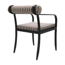 Modern European furniture - Black Aluminum Outdoor Dining Chair - www.oroatrade.com