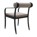 Modern European furniture - Black Aluminum Outdoor Dining Chair - www.oroatrade.com