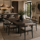 Modern European furniture - Black Aluminum Outdoor Dining Chairs (2) - www.oroatrade.com