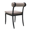 Modern European furniture - Black Aluminum Outdoor Dining Chairs (2) - www.oroatrade.com