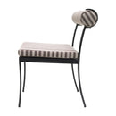 Modern European furniture - Black Aluminum Outdoor Dining Chairs (2) - www.oroatrade.com