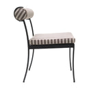 Modern European furniture - Black Aluminum Outdoor Dining Chairs (2) - www.oroatrade.com