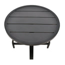 Modern European furniture - Black Aluminum Outdoor End Table - www.oroatrade.com