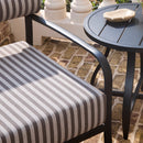 Modern European furniture - Black Aluminum Outdoor End Table - www.oroatrade.com