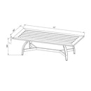 Hospitality furniture - Black Aluminum Outdoor Coffee Table - www.oroatrade.com