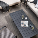 Hospitality furniture - Black Aluminum Outdoor Coffee Table - www.oroatrade.com