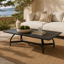 Hospitality furniture - Black Aluminum Outdoor Coffee Table - www.oroatrade.com