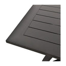 Modern European furniture - Black Aluminum Outdoor Dining Table - www.oroatrade.com