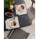 Modern European furniture - Black Aluminum Outdoor Dining Table - www.oroatrade.com