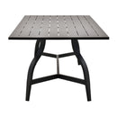 Modern European furniture - Black Aluminum Outdoor Dining Table - www.oroatrade.com