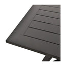 Modern European furniture - Black Aluminum Outdoor Dining Table - www.oroatrade.com