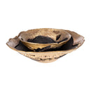 Modern European furniture - Antiqued Aluminum Decorative Bowls (2) - www.oroatrade.com