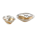 Modern European furniture - Antiqued Aluminum Decorative Bowls (2) - www.oroatrade.com