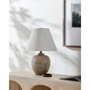 Hospitality furniture - Gray Ceramic Accent Table Lamp - www.oroatrade.com