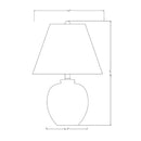 Hospitality furniture - Gray Ceramic Accent Table Lamp - www.oroatrade.com