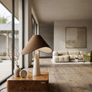 Tan Shade Accent Table Lamp | Kuda Home Apuila