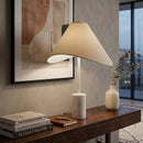 Hospitality furniture - Marble Base Cotton Table Lamp - www.oroatrade.com