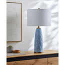 Modern European furniture - Blue Base Accent Table Lamp - www.oroatrade.com
