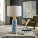 Modern European furniture - Blue Base Accent Table Lamp - www.oroatrade.com