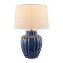 Modern European furniture - Blue Ceramic Accent Table Lamp - www.oroatrade.com