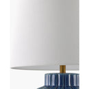 Modern European furniture - Blue Ceramic Accent Table Lamp - www.oroatrade.com