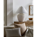 Modern European furniture - Cream Ceramic Accent Table Lamp - www.oroatrade.com