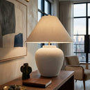 Modern European furniture - Cream Ceramic Accent Table Lamp - www.oroatrade.com