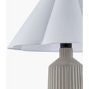 Hospitality furniture - Gray Fluted Concrete Table Lamp - www.oroatrade.com