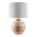 Contract furniture - Painted Round Base Table Lamp - www.oroatrade.com