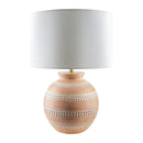 Contract furniture - Painted Round Base Table Lamp - www.oroatrade.com