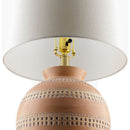 Contract furniture - Painted Round Base Table Lamp - www.oroatrade.com